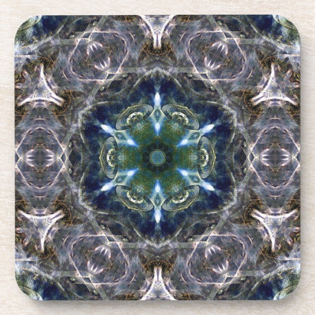 Folk Mandala  Coaster (Front)