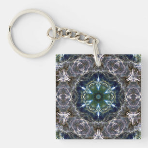 Folk Mandala  Key Ring