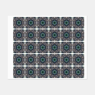 Folk Mandala  Labels