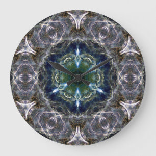 Folk Mandala  Large Clock