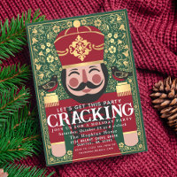 Folk Nutcracker Cracking Christmas Holiday Party
