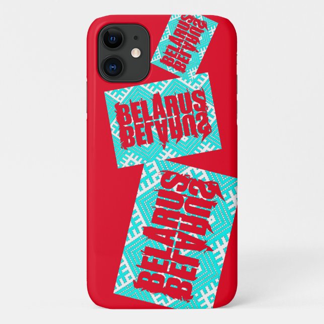 Folk Pattern Belarus Беларусь iPhone 11 Case (Back)