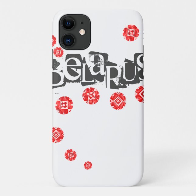 Folk Pattern Belarus Беларусь iPhone 11 Case (Back)