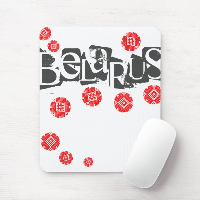 Folk Pattern Belarus Беларусь Mousepad (With Mouse)