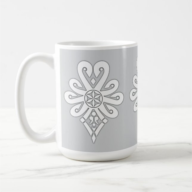Folk pattern of Polish highlanders - Parzenica Coffee Mug (Left)