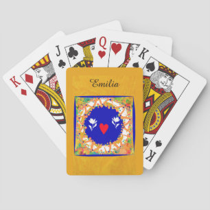Folk Personalised Name Playing Poker Cards
