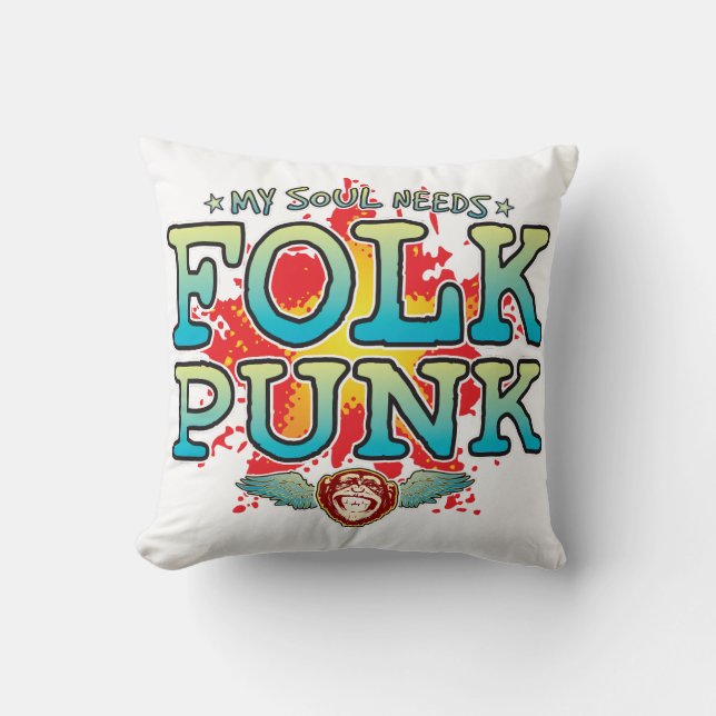 Folk Punk Soul Cushion (Front)
