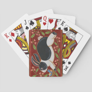 Folk Rabbit Playing Cards