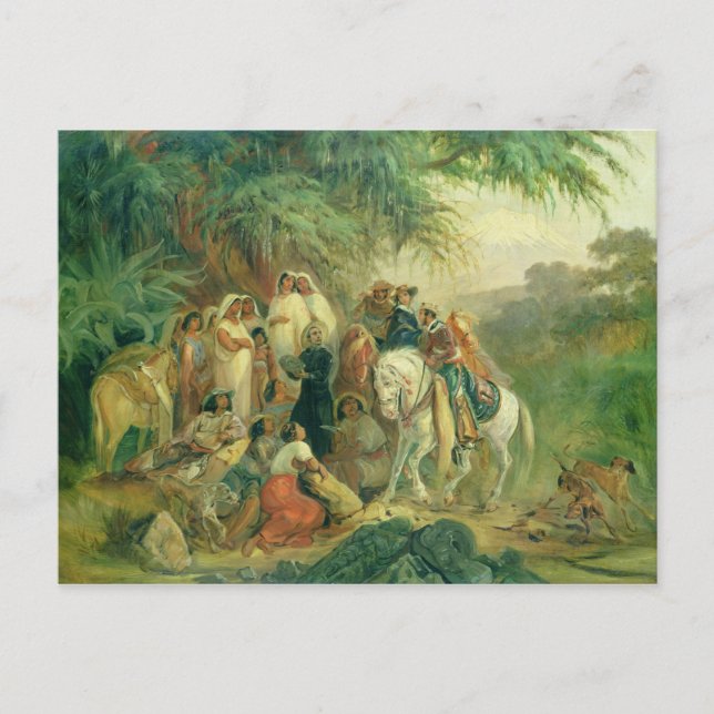 Folk scene in Pico de Orizaba, Mexico Postcard (Front)