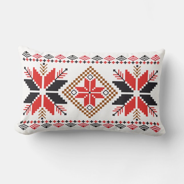 Folk Weave Lumbar Cushion (Front)