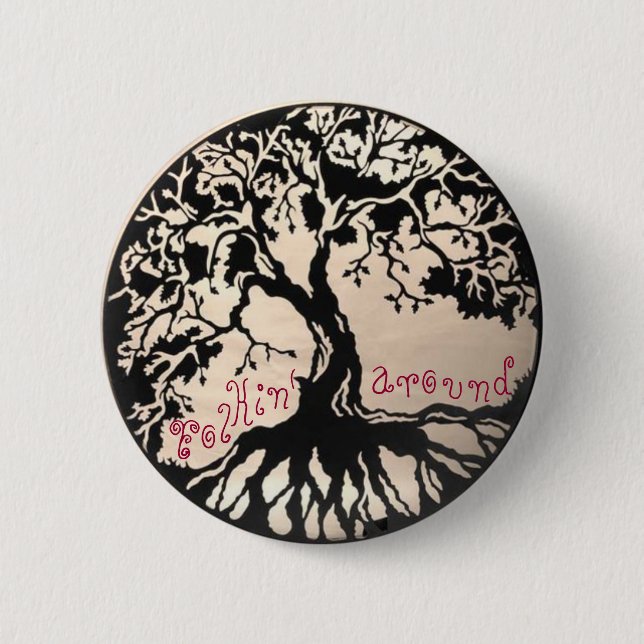 Folkin' Around 6 Cm Round Badge (Front)