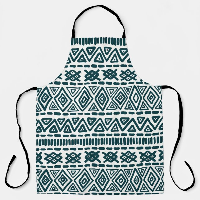 Folklore Charm: Traditional Ethnic Ornament Apron (Front)