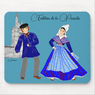 Folklore de la Picardie, France Mouse Pad
