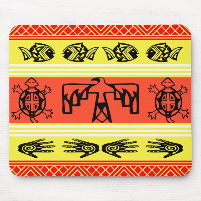 Folklore design mouse pad (Front)