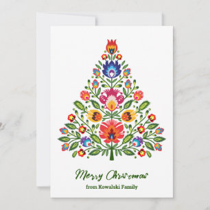 Folklore Enchantment: A Lowicz-inspired Christmas Holiday Card