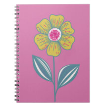 Folklore Flower Spiral Notebook
