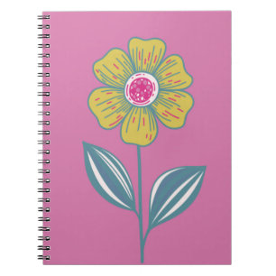 Folklore Flower Spiral Notebook