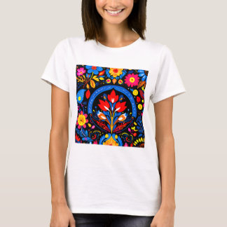 Folklore Fusion Design - Cultural Pattern Art T-Shirt