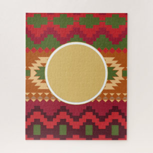 Folklore Nordic Pattern   Personalised Gifts Decor Jigsaw Puzzle