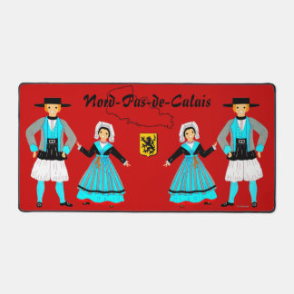 Folklore of Nord-Pas-de-Calais, France Desk Mat