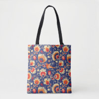 💛🧡💙Folklore pattern with yellow flowers 002
