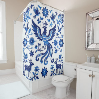 Folklore Phoenix Shower Curtain