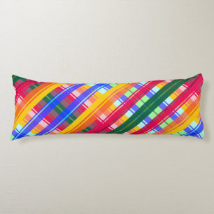Folkloristic patterns abstraction body cushion