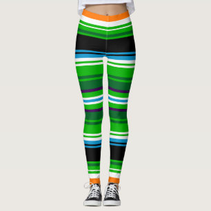 Folkloristic patterns abstraction leggings