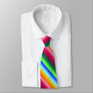 Folkloristic patterns abstraction tie