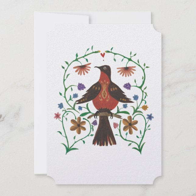 Folksy Classic Wedding Invitation (Front)