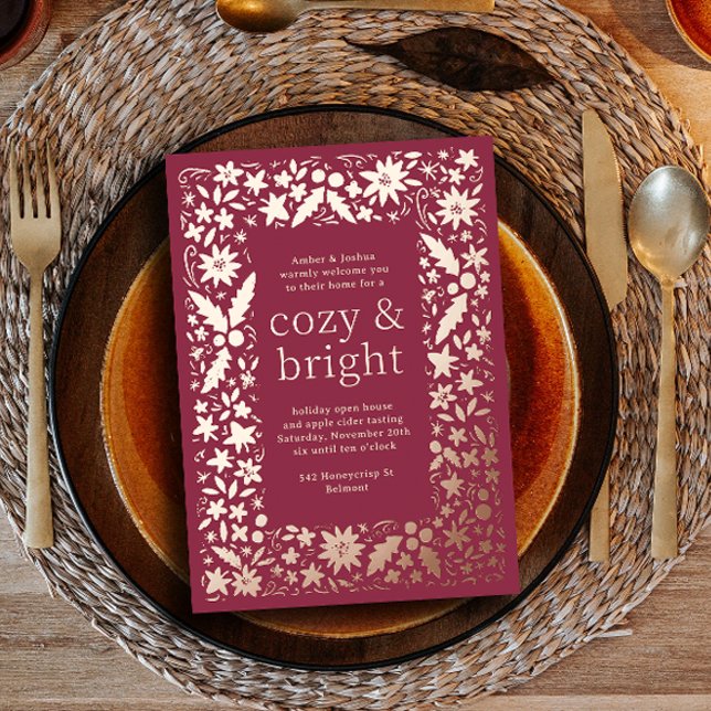 Folksy Floral Frame Cosy and Bright Autumn Party (Creator Uploaded)