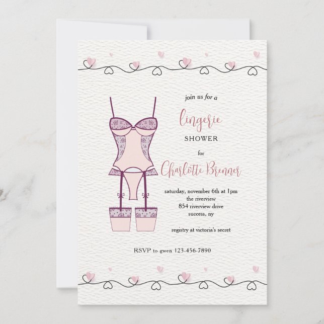 Follies Bridal Shower Invitation (Front)