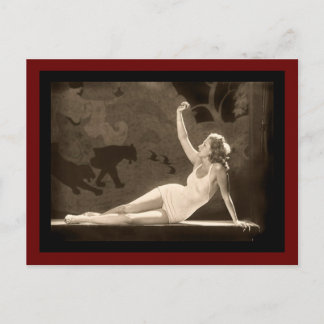 Follies Swimsuit Girl Postcard