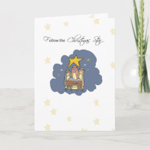 Follow Christmas Star Holiday Card