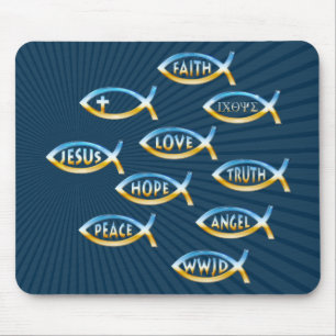 Follow Him Christian Community Mouse Pad
