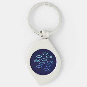 Follow Him - Ichthus Design Key Ring