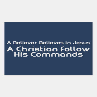 Follow His Command Stickers