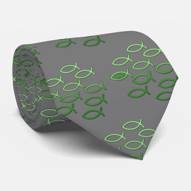 Follow Jesus Pattern | Share your Faith Tie (Rolled)