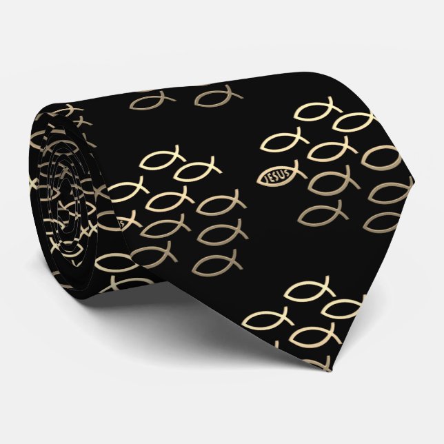 Follow Jesus Pattern | Share your Faith Tie (Rolled)