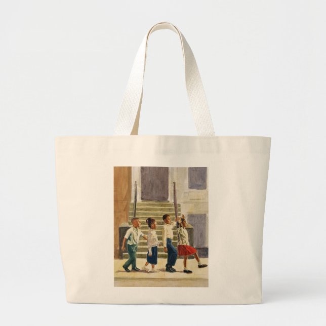 Follow Me 1995 Large Tote Bag (Front)