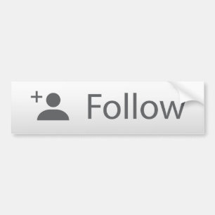 Follow Me Bumper Sticker