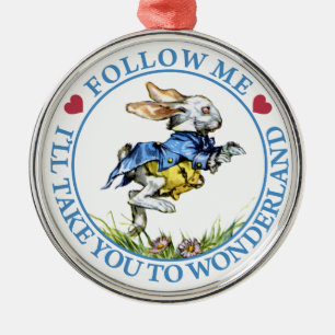 Follow Me. I'll Take You To Wonderland! Metal Tree Decoration