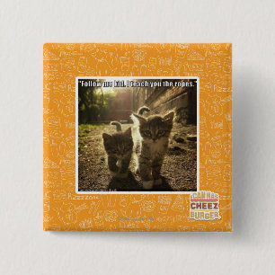 Follow Me Kid 15 Cm Square Badge