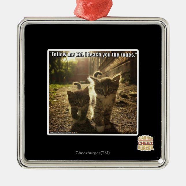 Follow Me Kid Metal Tree Decoration (Front)