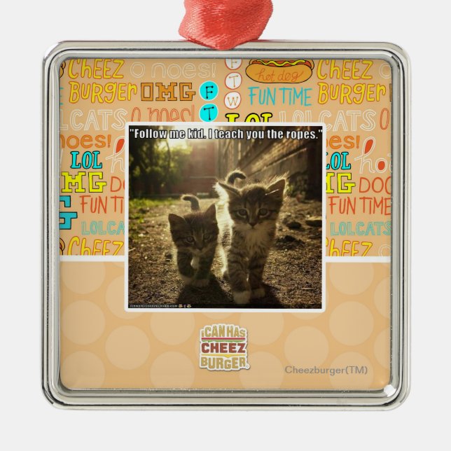 Follow Me Kid Metal Tree Decoration (Front)