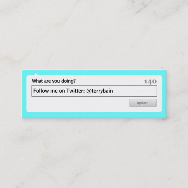 Follow Me Mini Business Card (Front)