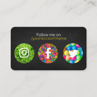 Follow me on business card