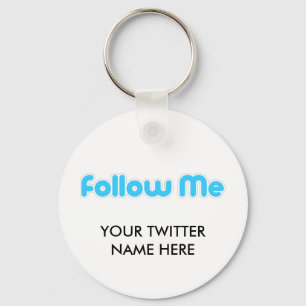 follow me (twitter) key ring