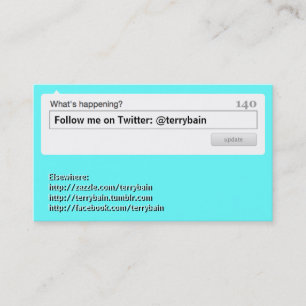 Follow Me (What's Happening) Business Card