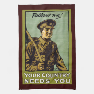 Follow Me! ~ Your Country Needs You Tea Towel